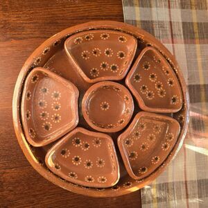 Handmade Talavera Ceramic Divided Serving Plaat